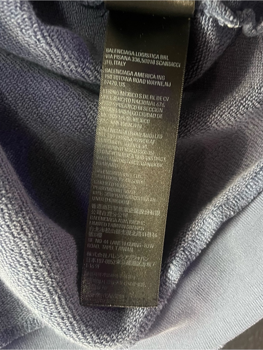 Balenciaga - Men's Paris Moon Faded Hoodie - Picture 10 of 10